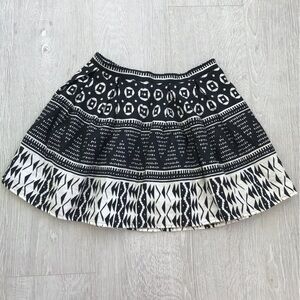 Forever 21 Aztec Print 100% Linen Mini Skirt